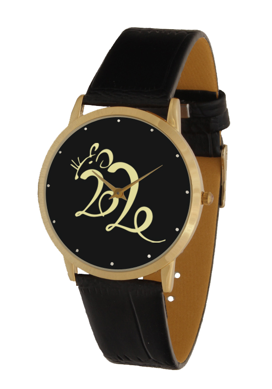 

Часы унисекс Новый 2020 год - Год Крысы (Slim 126 gold Rat)