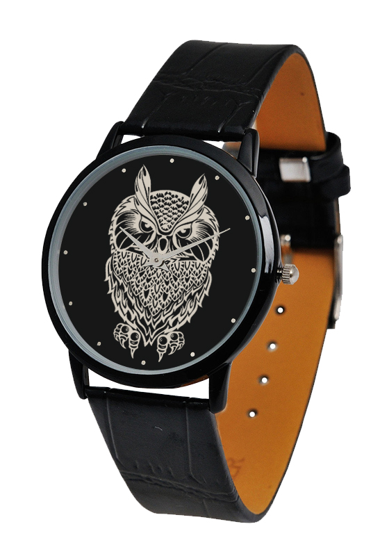 

Наручные часы Сова (Slim 126 black Owl)