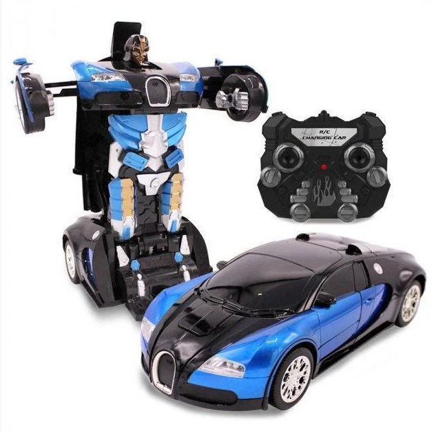 

Машинка трансформер bugatti robot car size 12 синя bugatti veyron (677676)