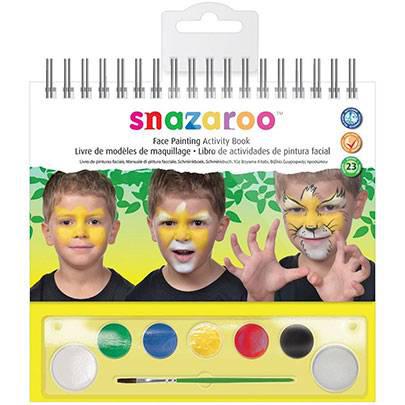 

Набор аквагрима Snazaroo Activity kit 6 цветов кисточка спонж (1196019)