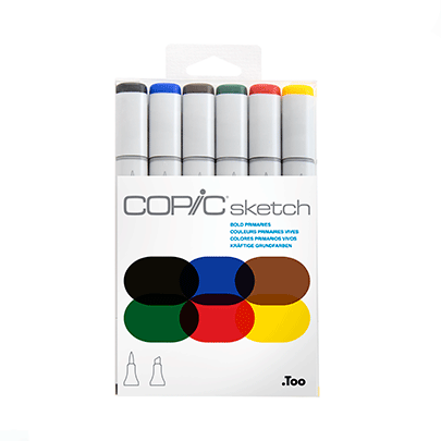 

Набор маркеров Copic Sketch Set "Bold Primaries" (21075662)