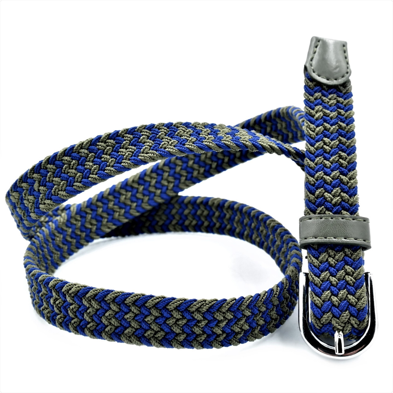 

Ремень резинка Weatro пояс Хаки синий 100-110 см