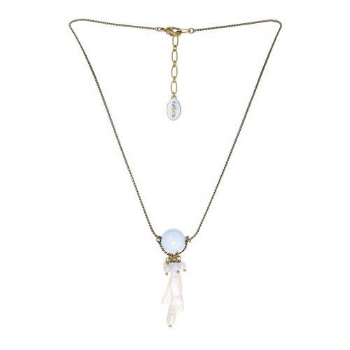 

Колье Nature Bijoux из жемчуга и голубого халцедона 15--26527
