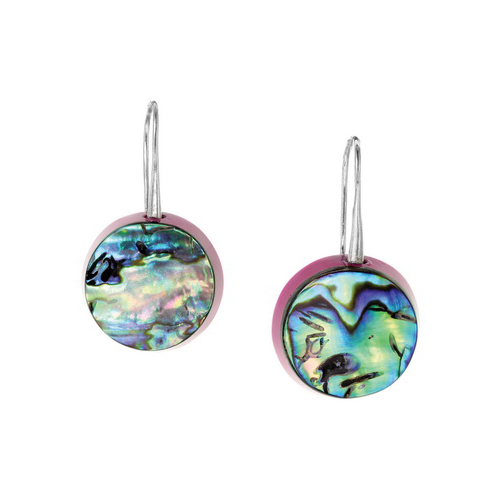 

Серьги Nature Bijoux из авантюрина и ракушки "Haliotis Iris" 12--25700