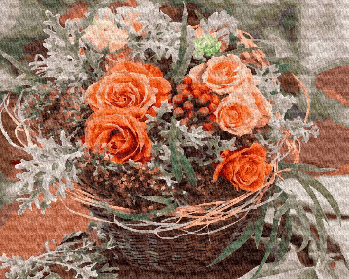 

Картина по номерах "Букет троянд" GX29735 | Brushme