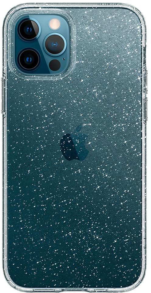 

Панель Spigen Liquid Crystal Glitter для Apple iPhone 12/12 Pro Crystal Quartz