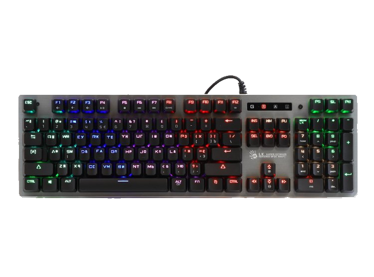 

Клавиатура A4Tech B760 Bloody Green Switches Black USB