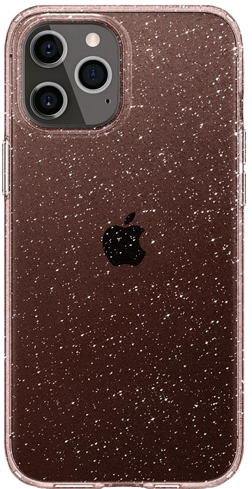 

Панель Spigen Liquid Crystal Glitter для Apple iPhone 12/12 Pro Rose Quartz