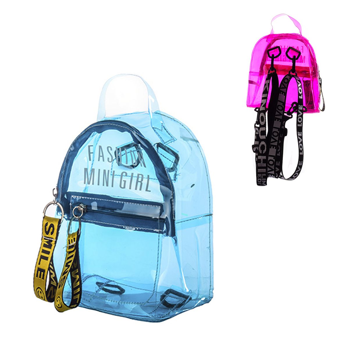 

Рюкзак прозрачный Fashion mini girl голубой MiC