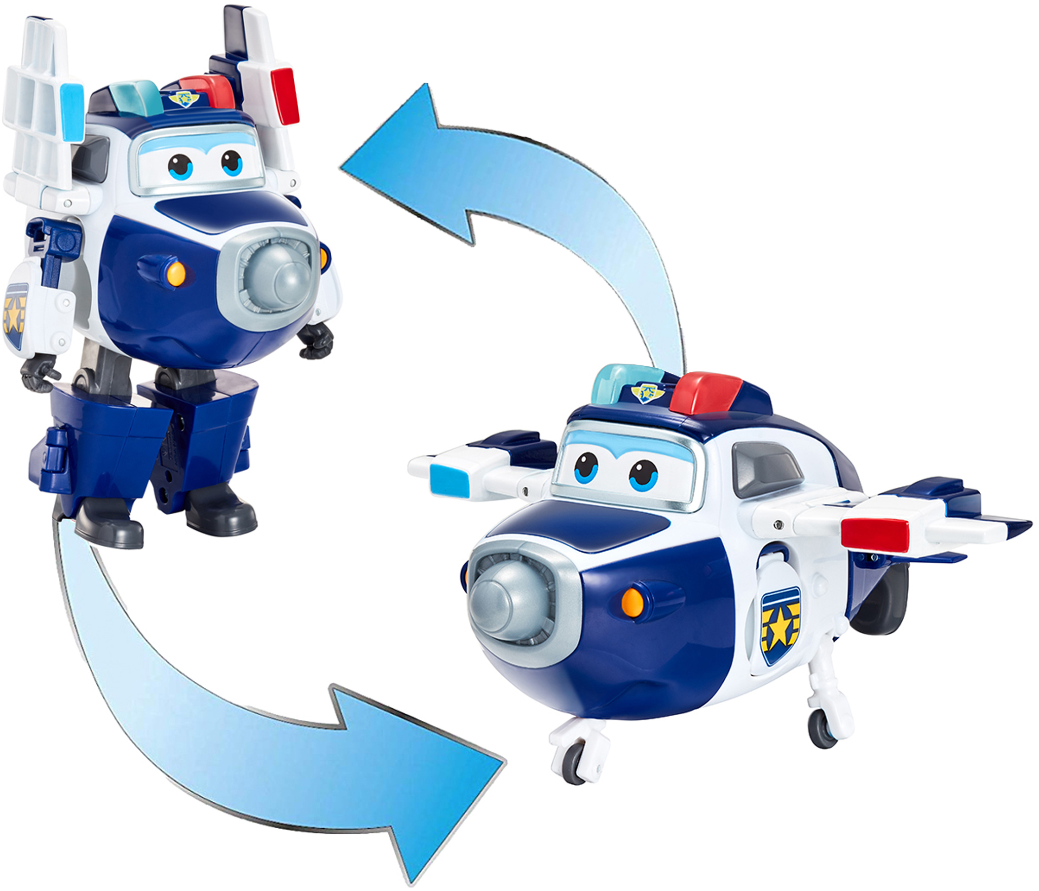 

Игровая фигурка-трансформер Super Wings Transforming-Supercharge Paul Пол (EU740303)
