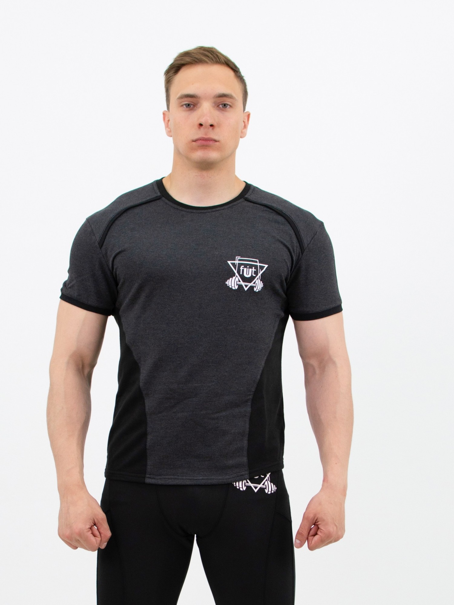 

Мужская спортивная футболка fitU Mist gray  серая, Мужская спортивная футболка fitU Mist gray M серая