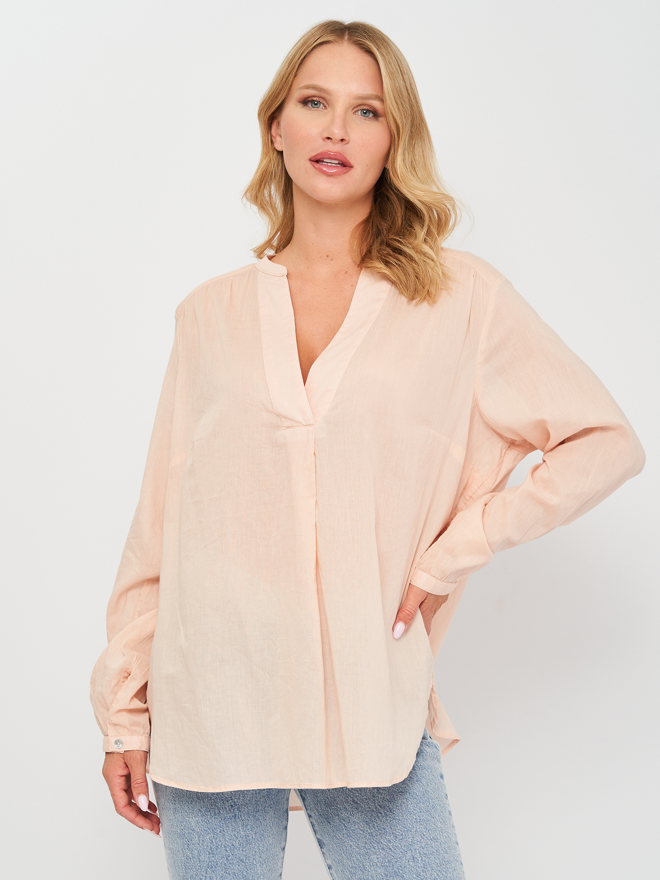 

Блузка H&M 4507575RP21 48 Персиковая