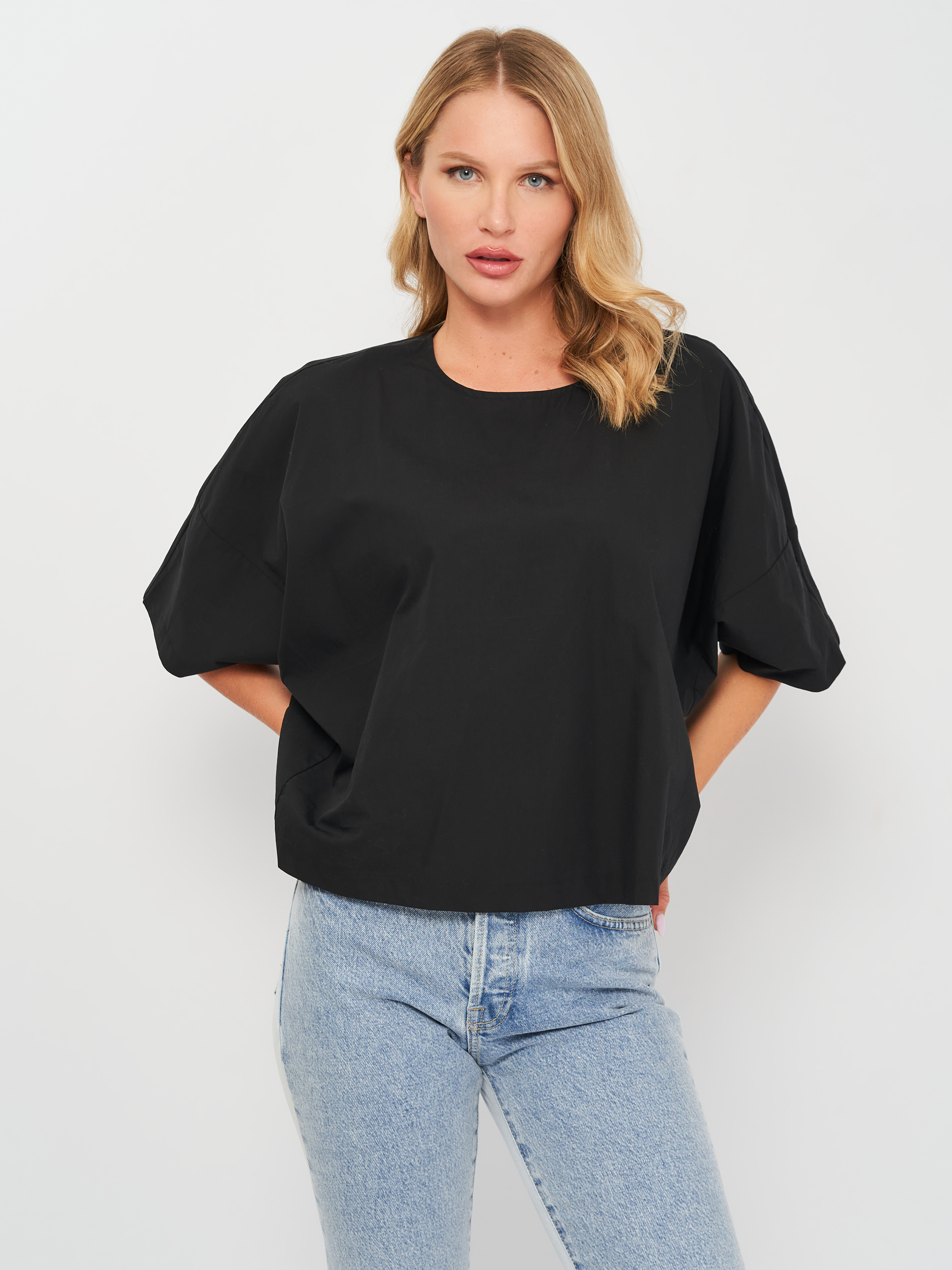 

Блузка H&M 6617147RP41  Черная, Блузка H&M 6617147RP41 44 Черная