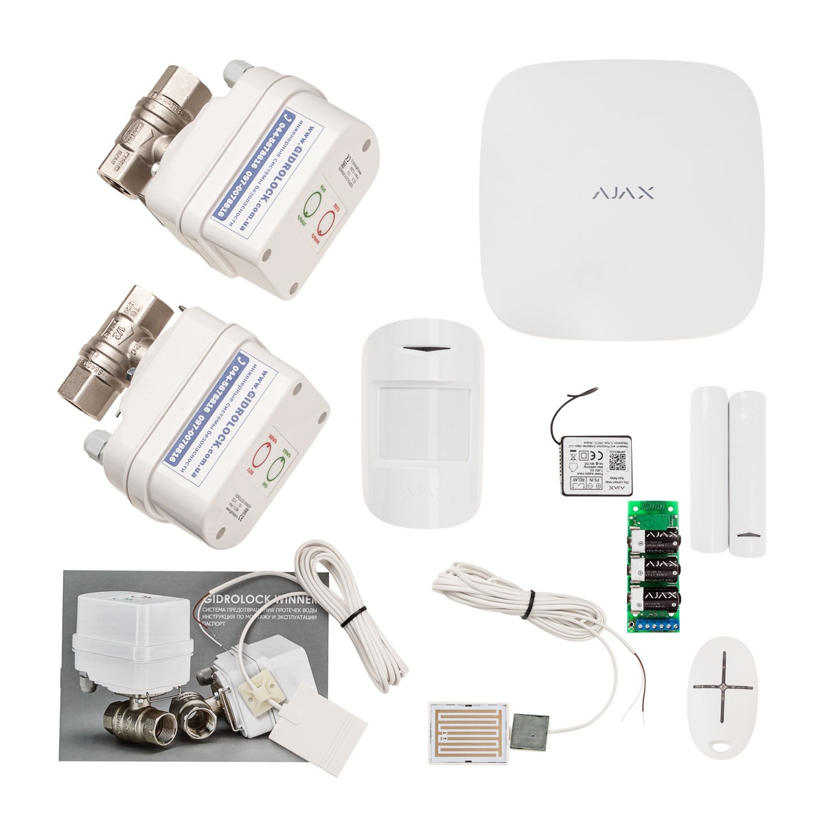 

GIDROLOCK WINNER BONOMI квартира 3/4” + Ajax StarterKit Plus + Ajax Transmitter + Ajax Relay