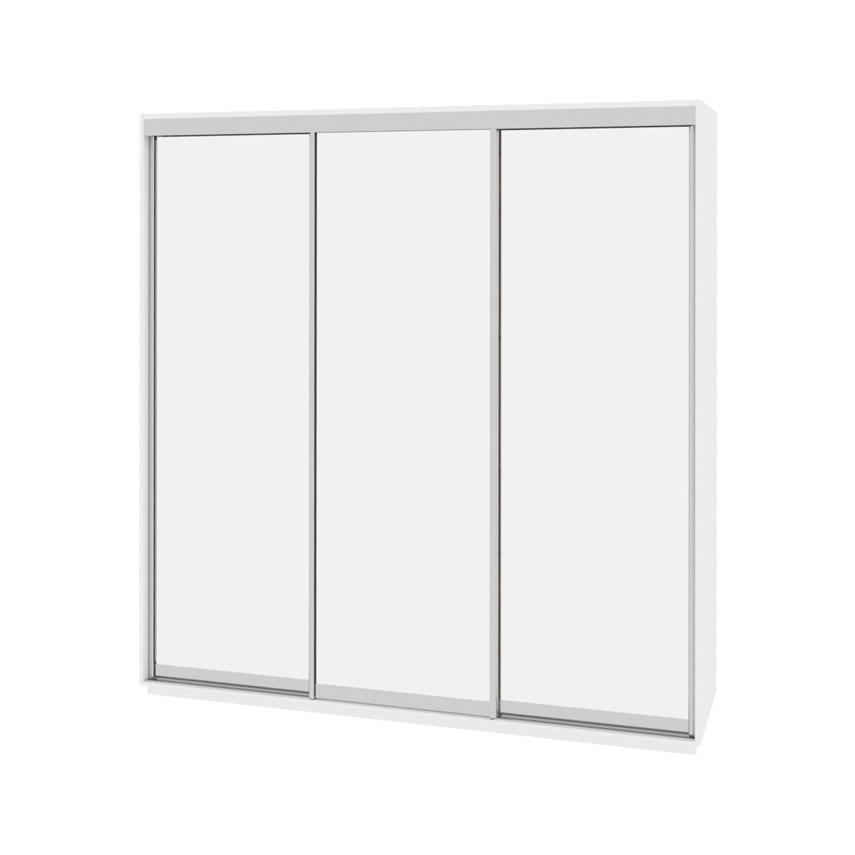 

Шкаф-купе Виват — 3 двери (ДОМ) Зеркало-Белый 210x60x240