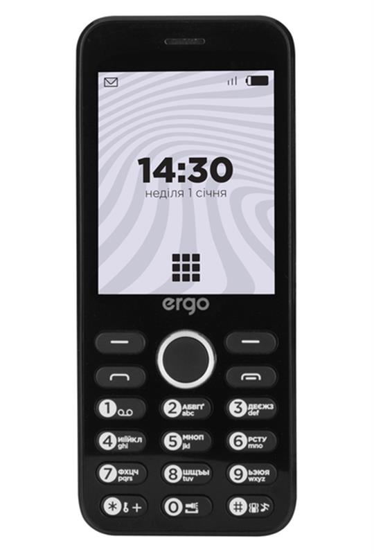 

Мобильный телефон Ergo B281 Dual Sim Black