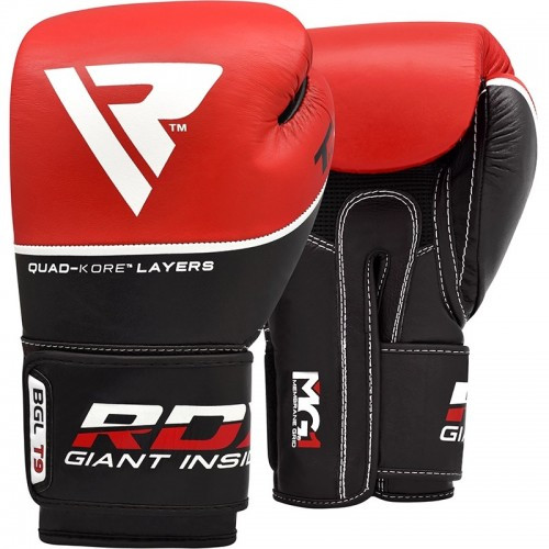

Боксерские перчатки RDX Quad Kore Red 16 унций
