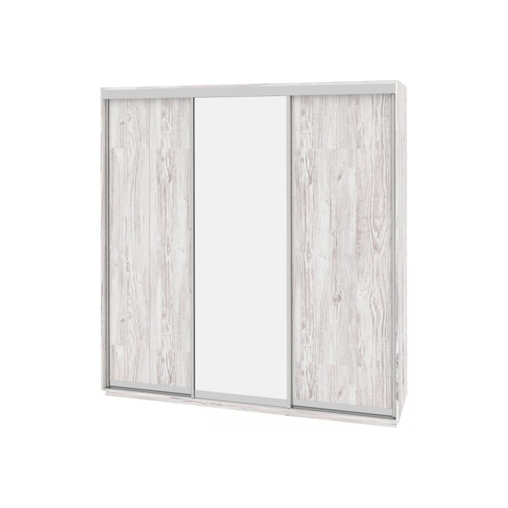 

Шкаф-купе Виват — 3 двери (ДОМ) ДСП + Зеркало-Аляска 200x60x240