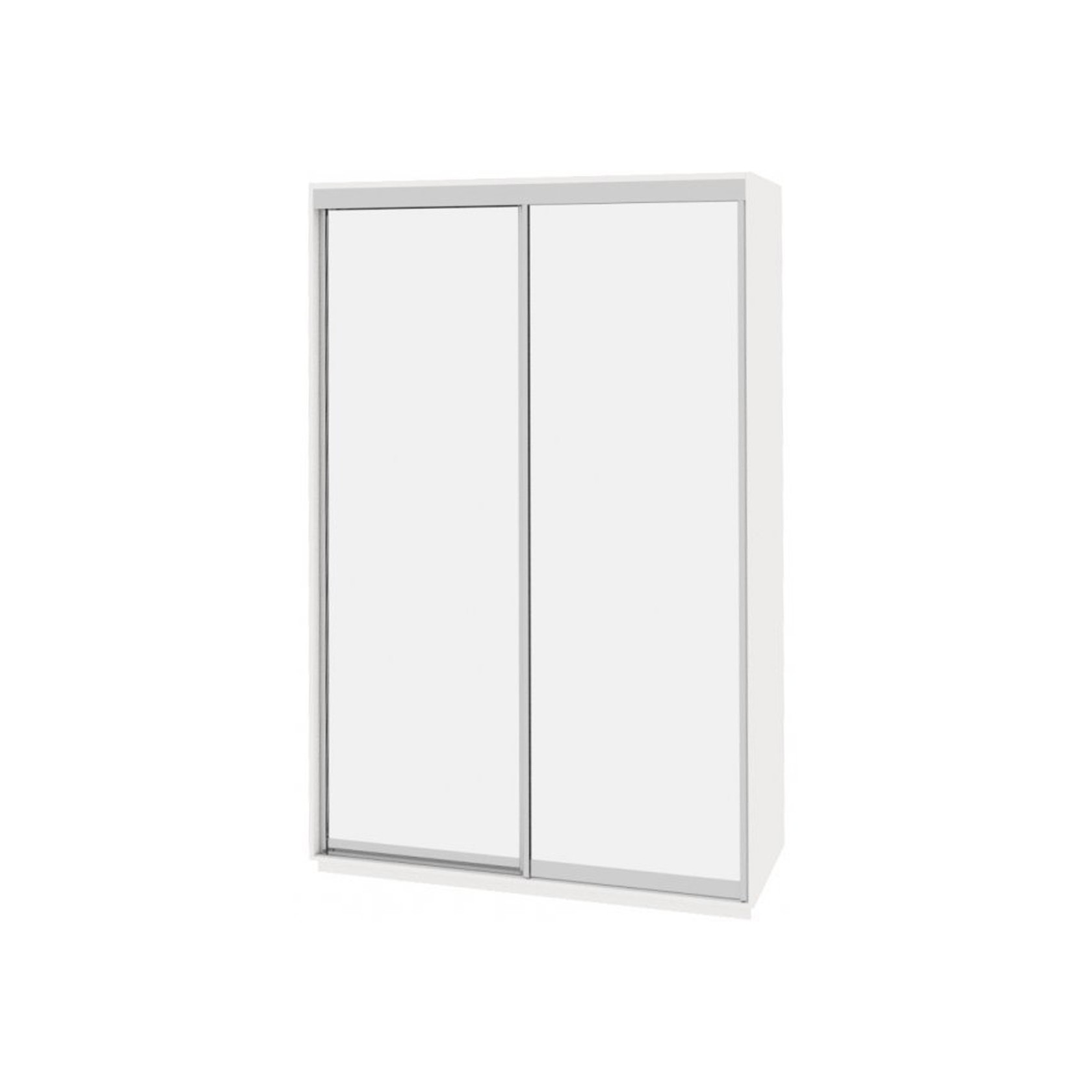 

Шкаф-купе Виват — 2 двери (ДОМ) Зеркало-Белый 150x60x240