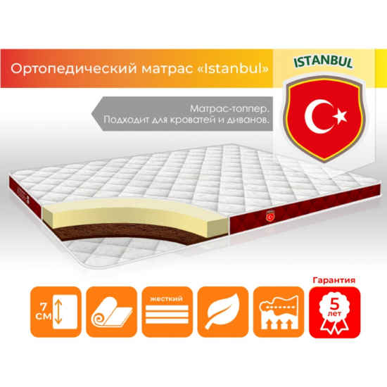 

Тонкий матрас Alex Istanbul 160x200 см