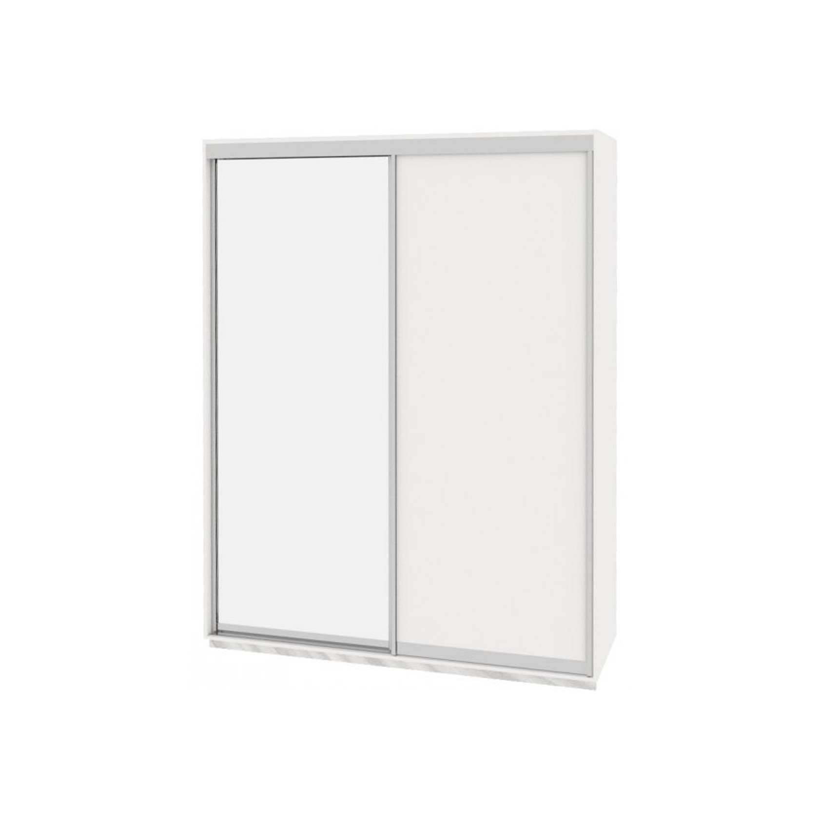 

Шкаф-купе Виват — 2 двери (ДОМ) ДСП + Зеркало-Белый 180x60x240