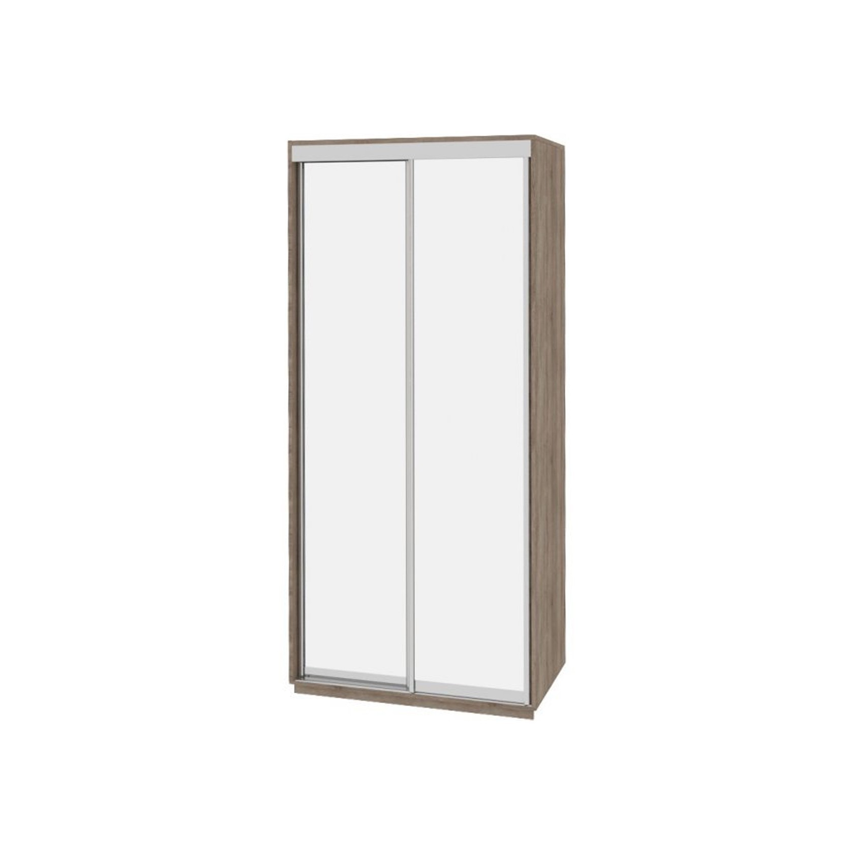 

Шкаф-купе Виват — 2 двери (ДОМ) Зеркало-Дуб сонома трюфель 110x60x240