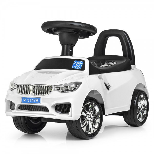 

Машинка-каталка ББ Bmw белая M-3147B-MP3-1-YV