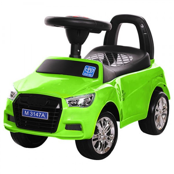 

Машинка-каталка ББ Audi M-3147A-5-MP3-Green-YV