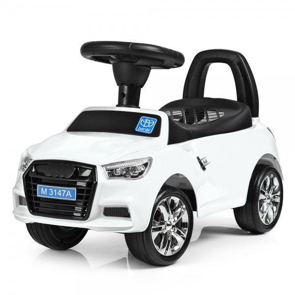 

Машинка-каталка ББ Audi M-3147A-1-White-YV