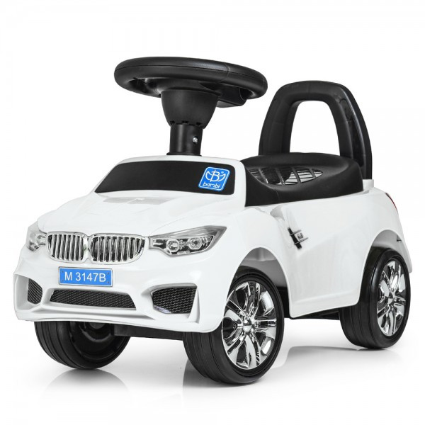 

Машинка-каталка ББ Bmw белая M-3147B-1-YV