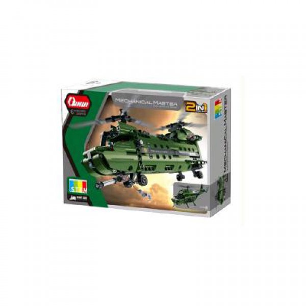 

Конструктор A-Toys 6809-10 військовий транспорт, 2в1