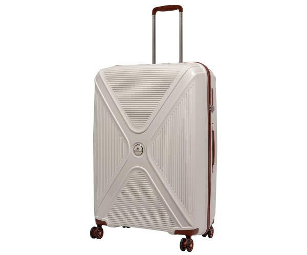 

Чемодан из полипропилена пластиковый большой Snowball белый