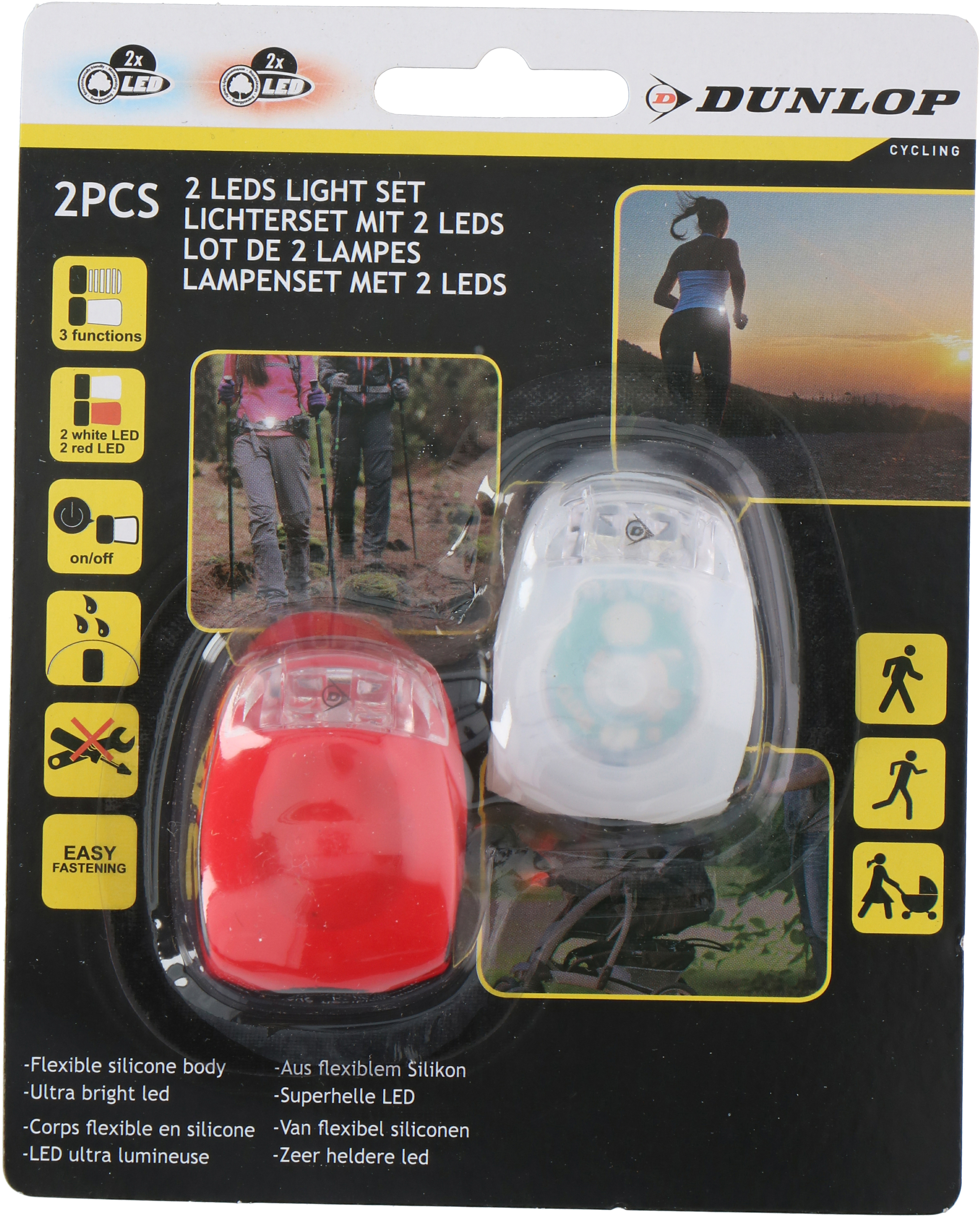 

Набор фонарей Dunlop LED SC Красный и белый (871125205320)