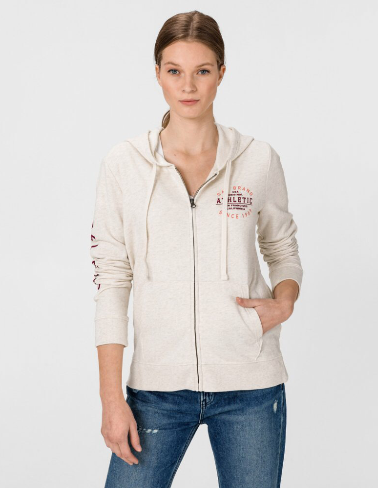 

Женская Толстовка GAP Трикотажная с Принтом  Бежевый 616487021, Женская Толстовка GAP Трикотажная с Принтом XS Бежевый 616487021