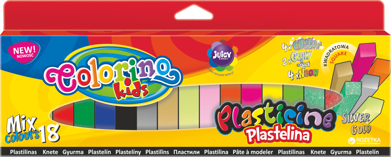 

Пластилин Colorino Mix 18 цветов 300 г (57424PTR)