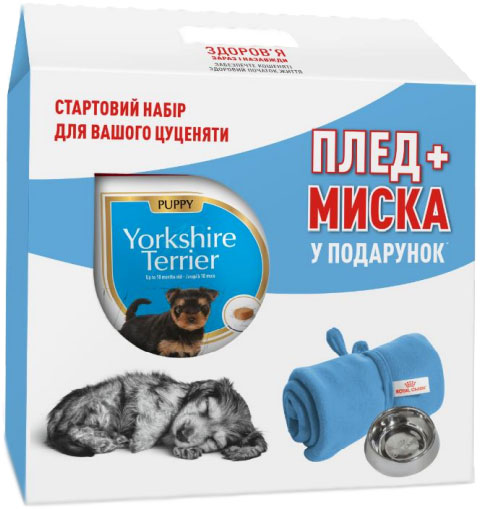 

Сухой полнорационный корм Royal Canin Yorkshire Terrier Puppy для щенков породы йоркширский терьер от 2 до 10 месяцев 1.5 кг + плед и миска в подарок (11_11106)
