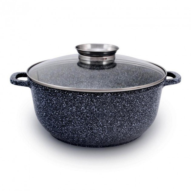 

Казан-кастрюля UNIQUE UN-5217 5.0 л 26 см круглый гранит