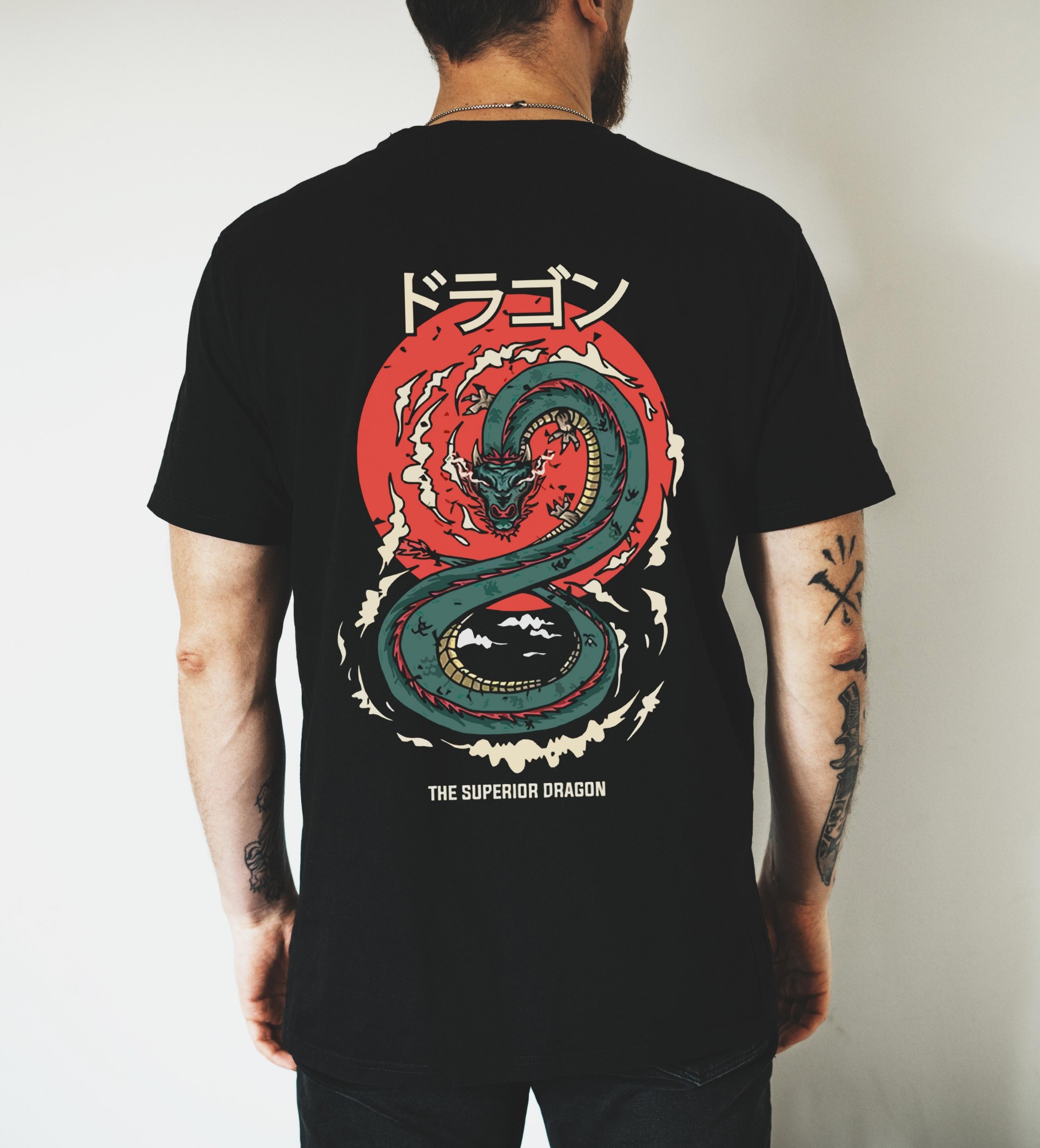 

Футболка Stedman Japanese Urban Series Dragon  Черная, Футболка Stedman Japanese Urban Series Dragon XS Черная