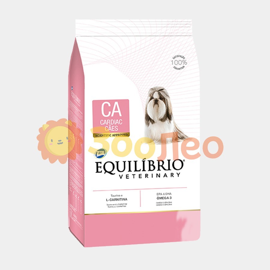 

Сухой корм Equilibrio Veterinary Dog Cardiac для собак при с сердечно–сосудистых заболеваниях 7.5 кг