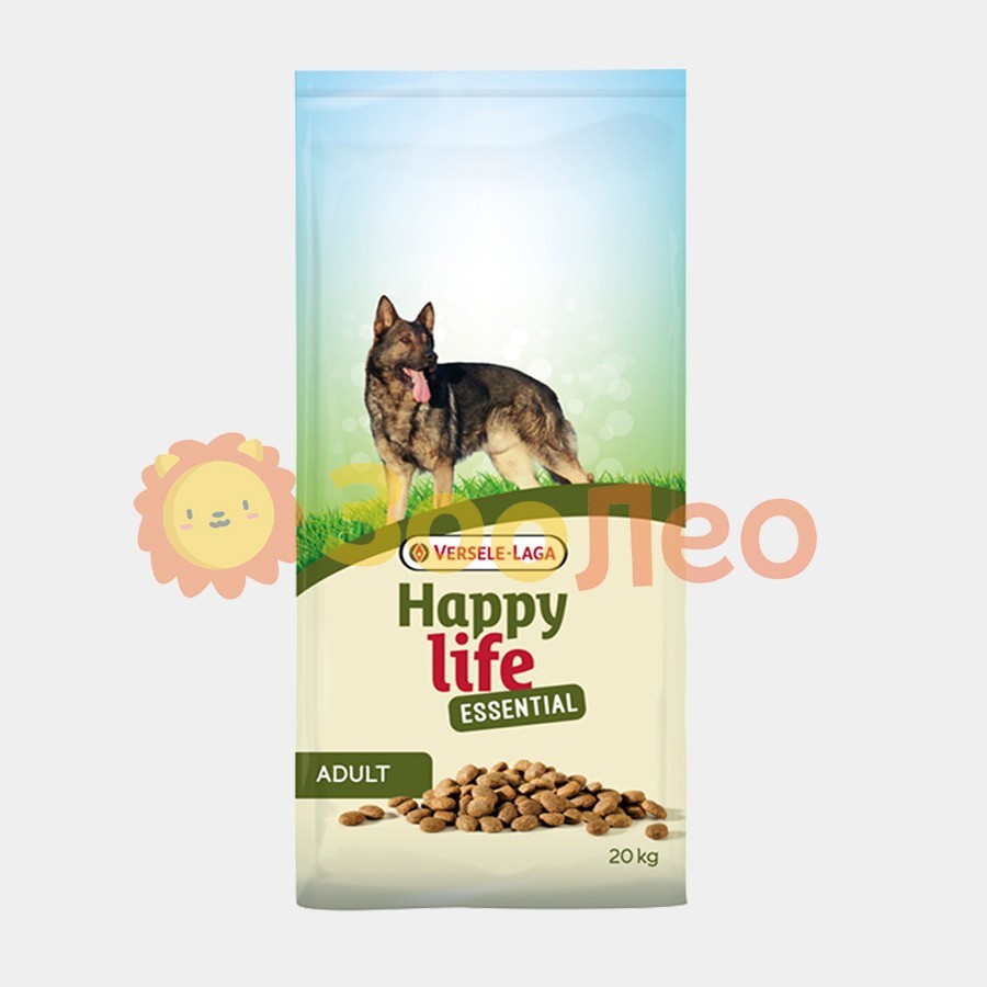 

Cухой корм Happy Life Essential для взрослых собак всех пород 20 кг
