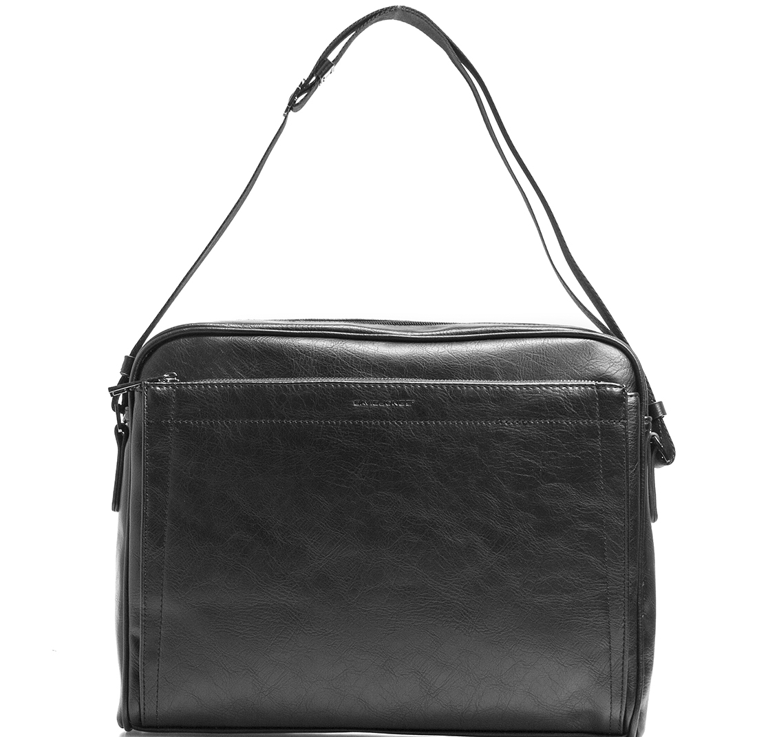 

Мужская сумка David Jones 36 x 10 x 28 см Черная