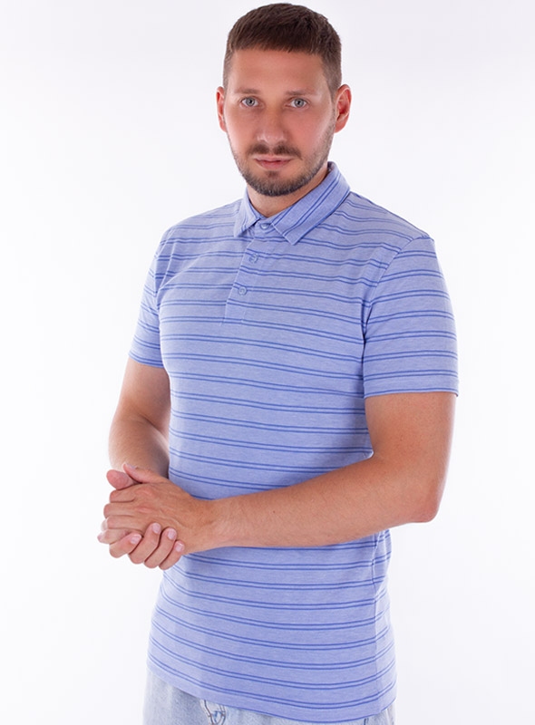 

Чоловіче поло VD one у смужку XXL Блакитний 82750