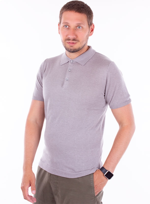 

Чоловіче поло VD one на гудзиках XXL Сірий 87169