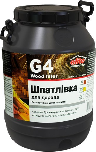 

Шпаклевка для дерева износостойкая Гарант-4 Дуб Elite Construction 60 кг