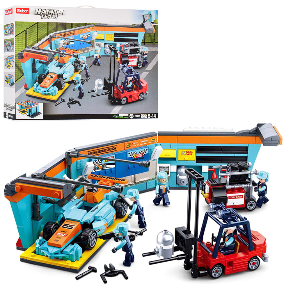 

Конструктор SLUBAN M38-B0765 Racing Team СТО 555 деталей