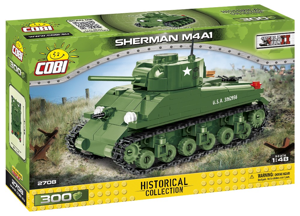 

Конструктор COBI Sherman M4A1 300 деталей (2708)