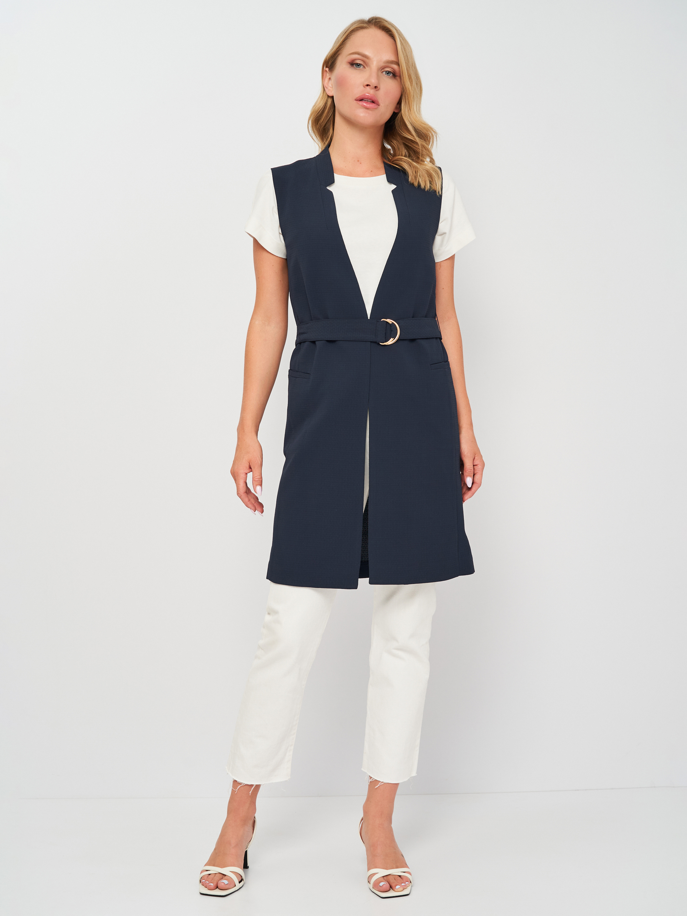 

Жилет H&M 74125645  Темно-синий, Жилет H&M 74125645 34 Темно-синий
