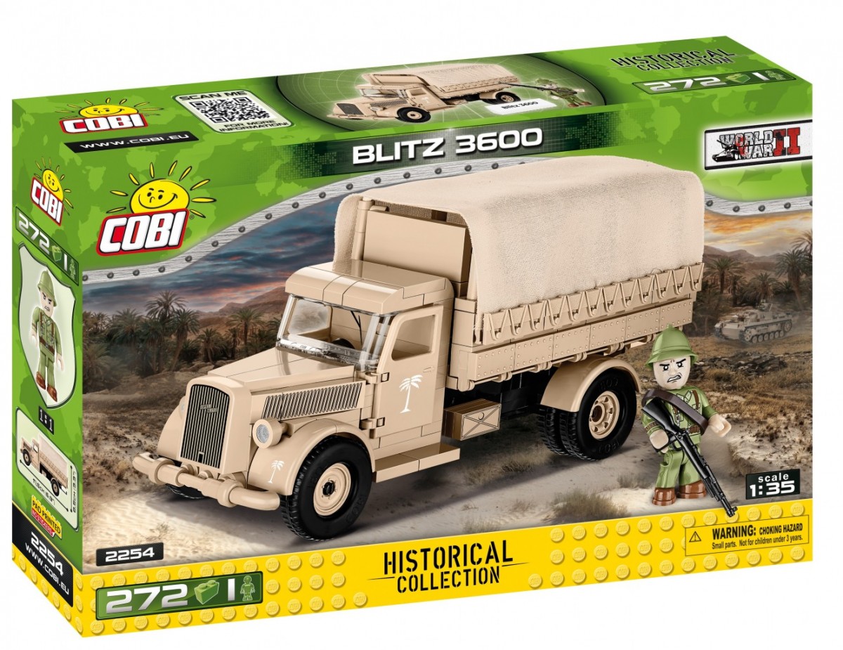 

Конструктор COBI HC WWII Военный грузовик Blitz 3600 272 блоков (2254)