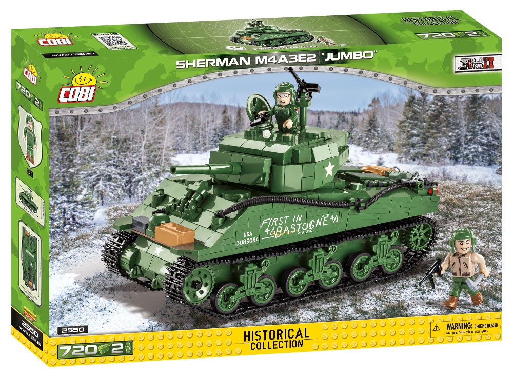 

Конструктор Cobi Танк Sherman M4A3E2 Jumbo 720 деталей 2 фігурки (2550)