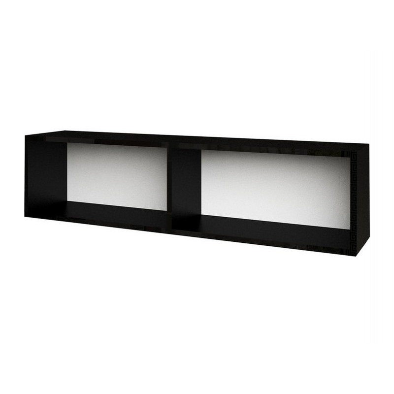 

Полиця настінна MiroMark Віола 120×30×25 чорний/білий глянець